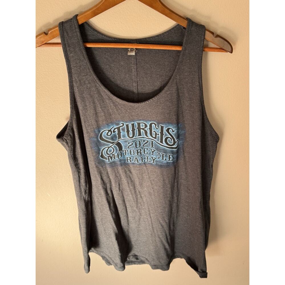 STURGIS 2021 Motorcycle Rally Dark Gray Tank Top BIKER Skeleton 81st 2XL